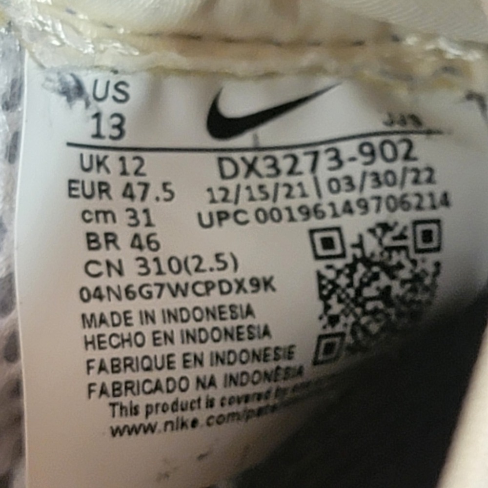 Nike Air Kukini SE Coast Iron Grey Multi Color Sneakers DX3273-902 Mens 13 - Picture 13 of 13